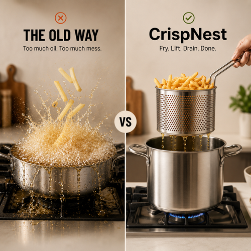 CrispNest Mini Fry Pot