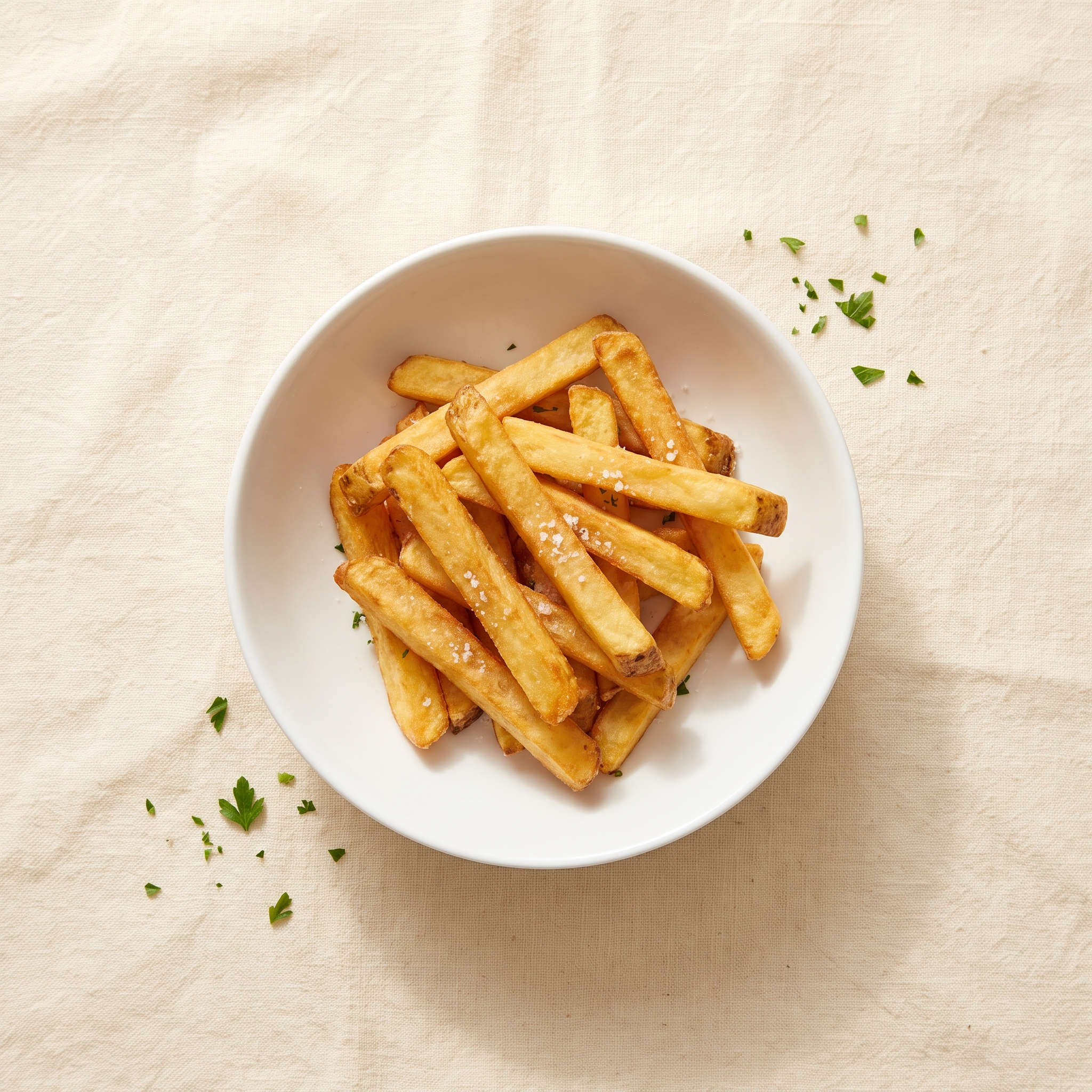 Golden crispy French fries