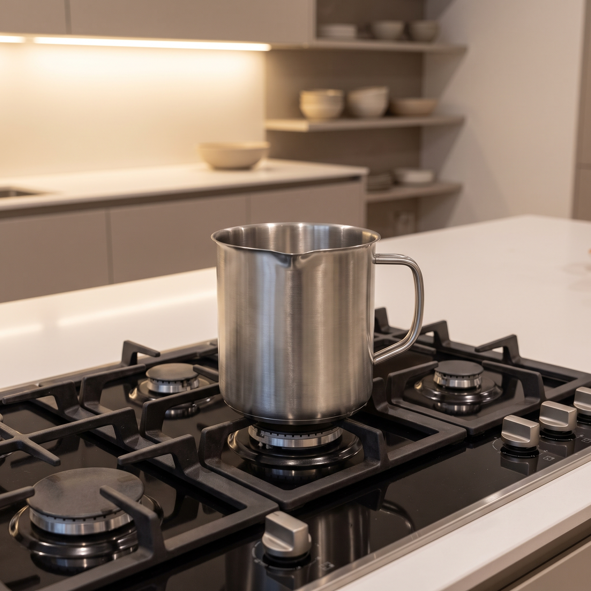 Compact footprint on the stovetop